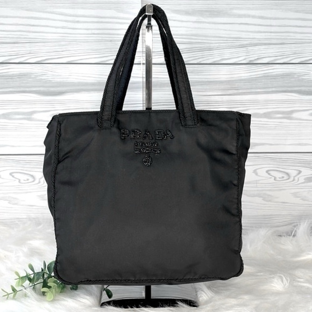 Prada beaded nylon bag